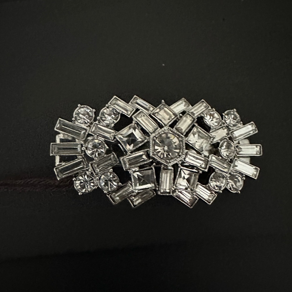 Chloe + Isabel Silver Hair Accessory with Art Deco Crystals